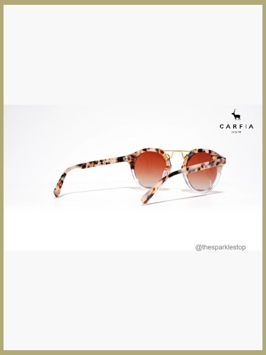 Acetate Polarized Sunglasses Retro Round Small Face Women